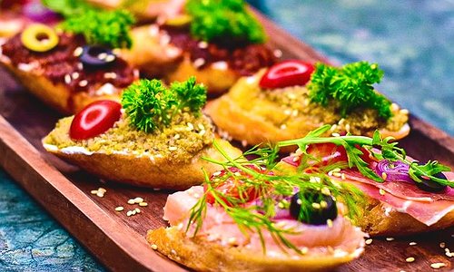 Small Mixed Bruschettas